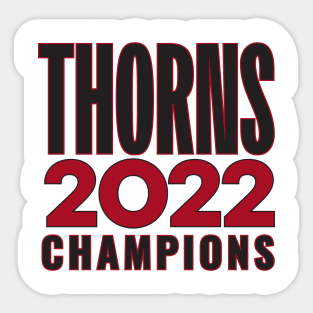 Thorns Champions 17 Sticker